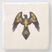 Norse Raven Steinuntersetzer (Vorderseite)