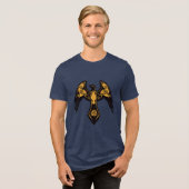 Norse Raven Tri-Blend Shirt (Vorderseite voll)
