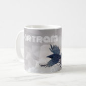 Norse Ravens Mythology Art - Huginn & Muninn - Kaffeetasse (Vorderseite Links)