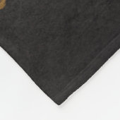 Norse Rune Circle - Golden Viking Horn D Fleecedecke (Ecke)