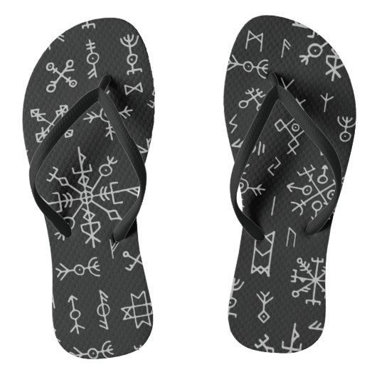 Norse Runes Badesandalen (Fußbett)