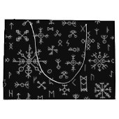 Norse Runes Große Geschenktüte (Rückseite)