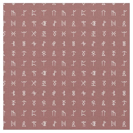Norse Runes Symbol Pattern Stoff (Nahaufnahme)