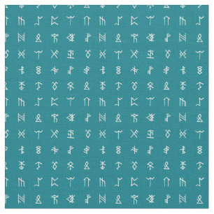 Norse Runes Symbol Pattern Stoff