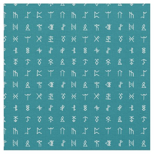Norse Runes Symbol Pattern Stoff (Nahaufnahme)