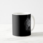 Norse Style Viking Wolf Tattoo Wildlife Animal (V. Kaffeetasse (VorderseiteRechts)