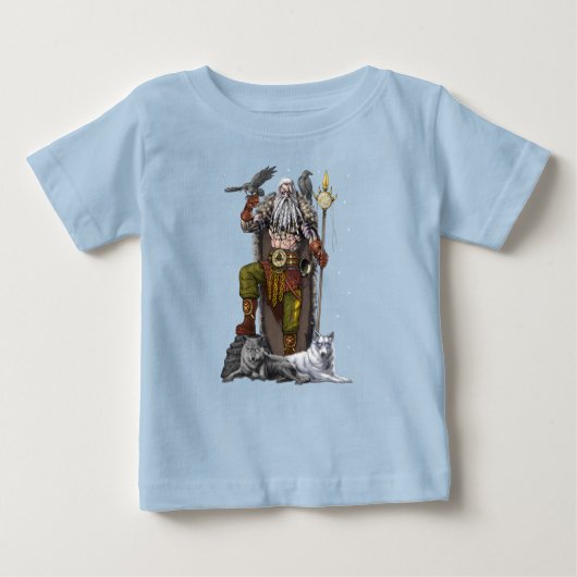 Norse Viking God Odin Baby T-shirt (Vorderseite)