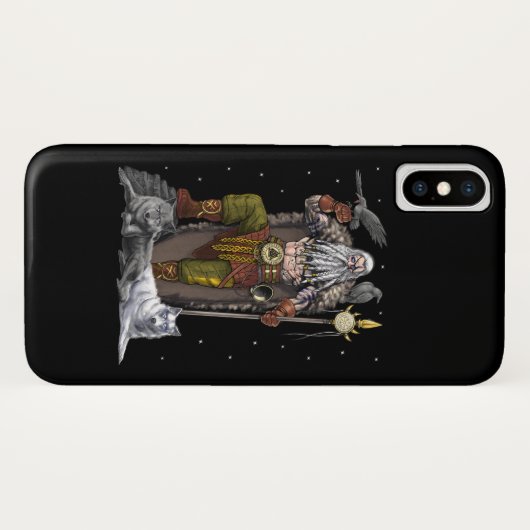 Norse Viking God Odin Case-Mate iPhone Hülle (Rückseite (Horizontal))