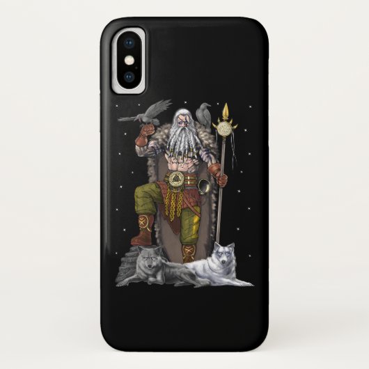 Norse Viking God Odin Case-Mate iPhone Hülle (Rückseite)