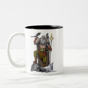 Norse Viking God Odin Zweifarbige Tasse