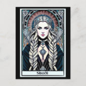 Norse Viking Goddess Skadi Postcard Postkarte (Vorderseite)