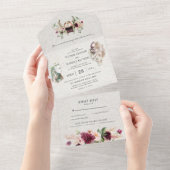 Norse Viking Scroll Wedding All In One Einladung (Abreißen)