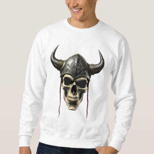 Norse Viking Skull Sweatshirt (Vorderseite)