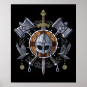 Norse Viking Warrior Armory Poster (Vorne)