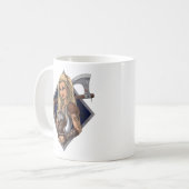 Norse Viking Warrior Kaffeetasse (Vorderseite Links)