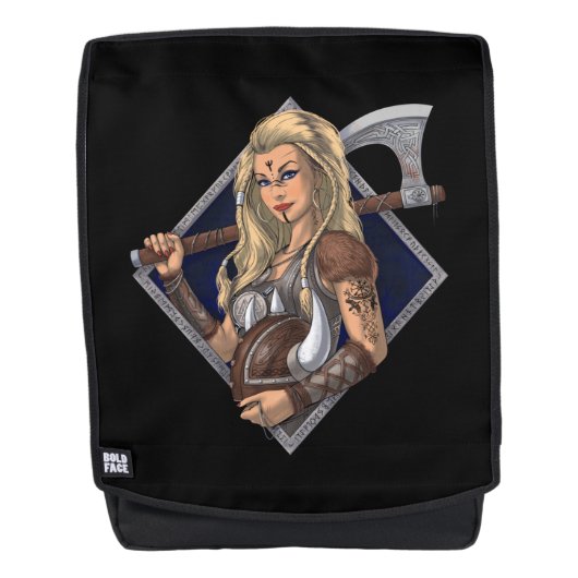 Norse Viking Warrior Rucksack (Vorderseite)
