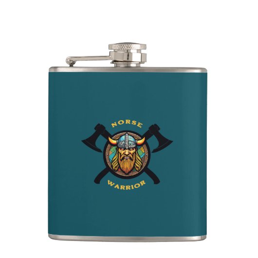 Norse Warrior Flask Flachmann (Vorderseite)