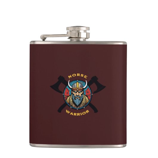 Norse Warrior Flask Flachmann (Vorderseite)