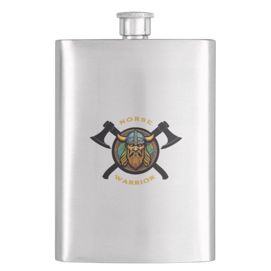 Norse Warrior Flask Flachmann (Vorderseite)