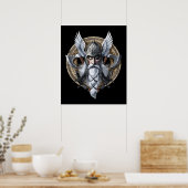Norse Warrior God Odin Poster (Küche)