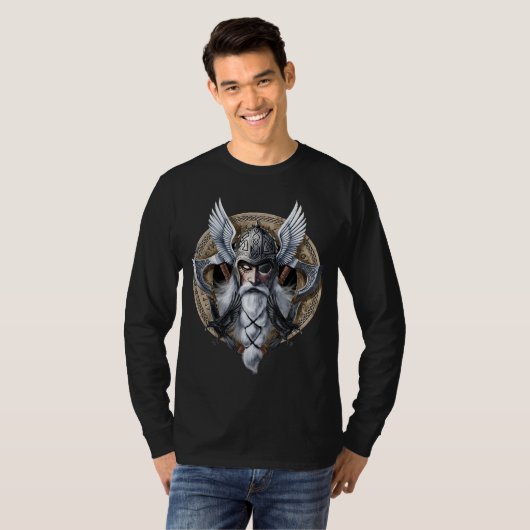 Norse Warrior God Odin T-Shirt (Vorne ganz)