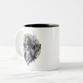 Norse Warrior God Odin Zweifarbige Tasse (Vorderseite Links)