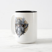Norse Warrior God Odin Zweifarbige Tasse (Vorderseite Links)