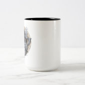 Norse Warrior God Odin Zweifarbige Tasse (Mittel)