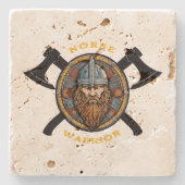 Norse Warrior Steinuntersetzer (Vorderseite)