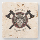 Norse Warrior Steinuntersetzer (Vorderseite)