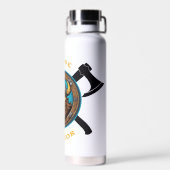 Norse Warrior Wasser Flasche (Rückseite)