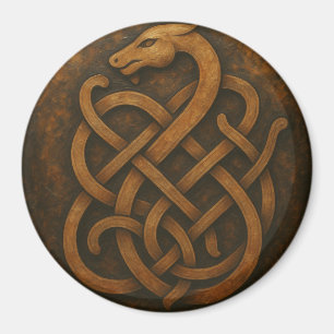 Norse Wolf Sigil - Wandern auf dem schwarzen Stein Magnet