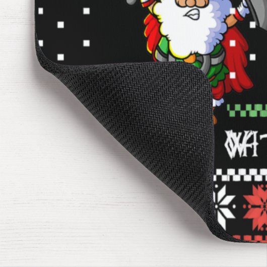 Norse Xmas Christmas Viking Deck Vhalla With Skull Mousepad (Ecke)