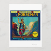 Norseman Orange LabelRialto, CA Postkarte (Vorderseite)