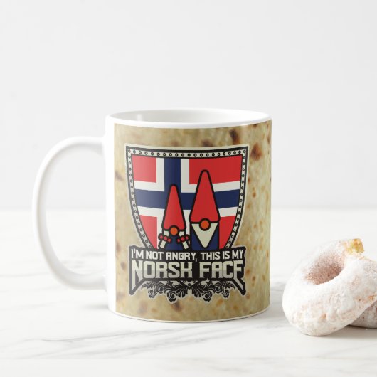 Norsk Face Kaffeetasse (Mit Donut)