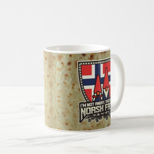 Norsk Face Kaffeetasse (VorderseiteRechts)