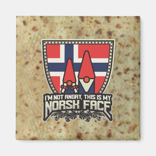 Norsk Face Magnet (Vorne)