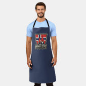 Norsk Face Schürze (Getragen)