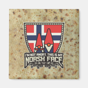 Norsk Gesicht Magnet