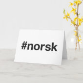 NORSK Hashtag Karte (Gelbe Blume)