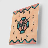 Norteño Quadratische Wanduhr (Winkel)