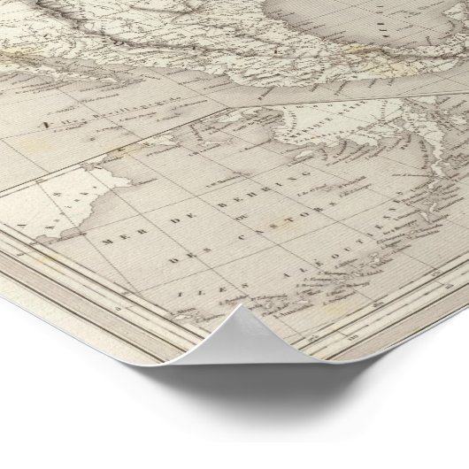 North America Map Poster (Ecke)