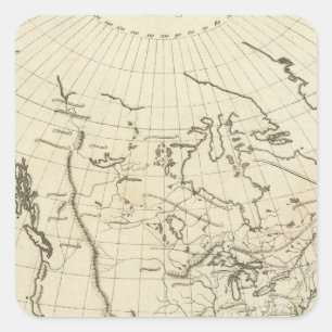 North America Outline Quadratischer Aufkleber