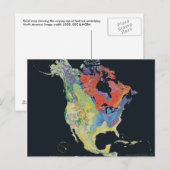North_america_terrain_2003_map Postkarte (Vorne/Hinten)