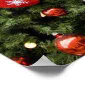 North America. Weihnachtsdekorationen auf Baum. 2 Poster (Ecke)
