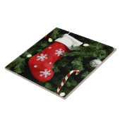 North America. Weihnachtsdekorationen auf Baum. 3 Fliese (Seite)