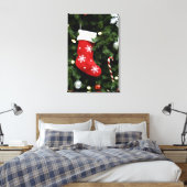 North America. Weihnachtsdekorationen auf Baum. 3 Leinwanddruck (Insitu (Schlafzimmer))