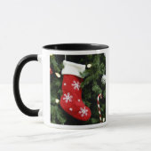 North America. Weihnachtsdekorationen auf Baum. 3 Tasse (Links)