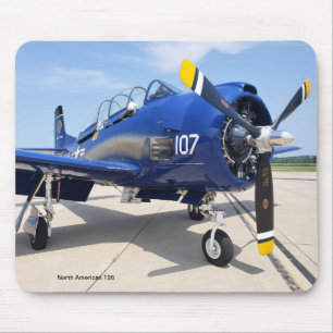 North American T28 Trojan Marineflugzeug-Mauspad Mousepad