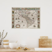 North and South America Poster (Küche)